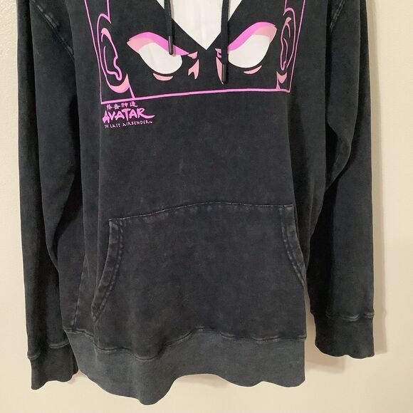 Avatar the Last Airbender Acid Wash Grunge Emo Scene Graphic Nostalgia Hoodie SM - Picture 3 of 12